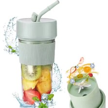 Nexgen Mini Taşınabilir Mikser 350 ml Smoothie Makinesi Meyve Sıkacağı Şarj Edilebilir Blender Yeşil