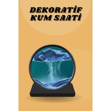 Nexgen Kum Saati Yuvarlak Şık Kum Tablosu Dekoratif Kum Sulu Kum Saati RSKDG34-MCHD