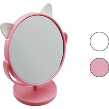 Nexgen 6 Inç  - 15CM - Yuvarlak Kulaklı Renkli Plastik Makyaj Aynası Ayaklı (4887) RSGO34-MCHD