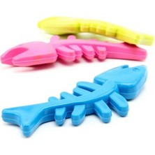 Nexgen Balık Kemiği Iskelet Şekilli Renkli Plastik Kedi Oyuncağı (4887) RSGO34-MCHD