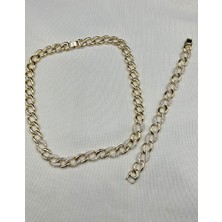 Birtakıı Gold Renk Bileklik Kolye Set