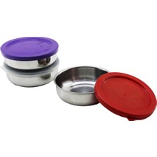 Nexgen 12CM   Çelik  Saklama Kabı  Renkli - Şeffaf Plastik Kapak (4887) RSGO34-MCHD