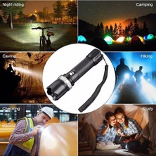 Nexgen Profesyonel Şarjlı El Feneri Uzun Menzilli Şarjlı Zoomlu Süper Güçlü Acil Durum Feneri Çift