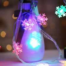 Nexgen Gün Işığı - Kar Tanesi 3mt Pilli 2 Fonksiyonlu Peri LED - Dekor Lamba (4887) RSGO34-MCHD