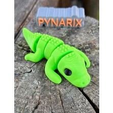 Pynarix Timsah Figür Oyuncak - Bataklıkların Güçlü Lideri! 🐊🌿✨3D Hareketli Organik Model- Orta Boy