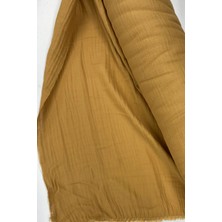 Kuzgun Ticaret Çok Amaçlı Müslin Pamuklu Bebek Örtü ve Battaniye Kumaşı Müslin Bez Açık Kahve 37