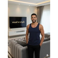 Lüx Wood  6 Adet Erkek Lüx Pamuk Penye Atlet Premium Rahat Lüx Erşah