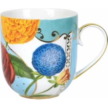 Pip Royal Küçük Mug Beyaz   Mavi Çiçek Desenli