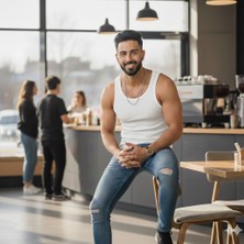 Lüx Wood Lüx Erşah %100 Pamuk Klasik Ribana Erkek Atlet 6'lı Paket  301 Serisi