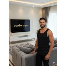 Lüx Wood  6 Adet Erkek Lüx Pamuk Penye Atlet Premium Rahat Lüx Erşah