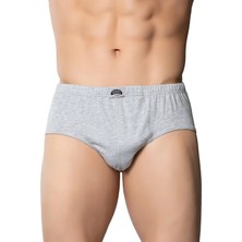 Gümüş 4014 6'lı Paket Erkek Penye Renkli Kom Slip Külot