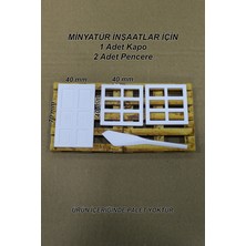 Black-One Minyatür Inşaatlar Için 1:16 Ölçek Boyanabilir Kapı Pencere, 3D Baskı, Diorama, Plastik