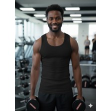 Lüx Wood Lüx Erşah 501 Kodlu %95 Pamuk Likralı Erkek Atlet 3'lü Paket