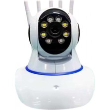 Marsilyan Led Aydınlatmalı 5 Antenli Motorlu 1080p Wifi Kamera Sensörlü