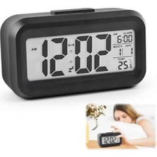 Marsilyan Dijital Işıklı Alarmlı Çalışma Masası Ekran Pilli Çalar Saat