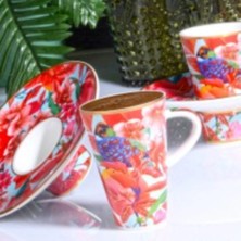 Kosova Porselen 6'lı Kahve Takımı 06