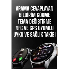 Marsilyan Akıllı Saat Bildirim Görme Amoled Ekran Gps Uyumlu Sesli Görüşme