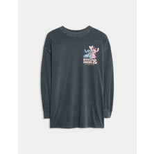 Marks & Spencer Saf Pamuklu Lilo & Stitch:trade_mark: Tişört (6-16 Yaş)
