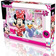 Ks Puzzle MIN113 Mınnie Puzzle 200 Parça 2,5 mm Kalınlığında Dayanıklı ve Güvenli Oyun Deneyimi