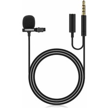 LTG Nova JH-043-A Cep Telefonu Için 3.5 mm Jack Girişli Youtuber Yaka Mikrofonu