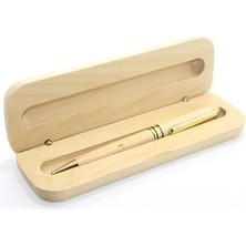 No 35 Moda Ahşap Kutulu Tükenmez Kalem Model 1