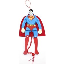 No 35 Moda Ahşap Sallanan Süperman Figürü