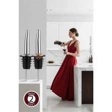Belle Fusion Bfs 2 Adet Profesyonel Inox Paslanmaz Çelik Free Flow Pourer (Akıtıcı)