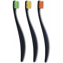 SHC4200 Promis Trio Black Bioplastik 3’lü Diş Fırça Seti – 6750 Antibakteriyel Yumuşak Kıl, Ergonomik Ligni