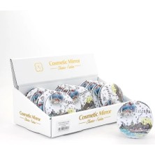 No 35 Moda Taşlı Istanbul Tasarımı El Aynası Kalın Model 4