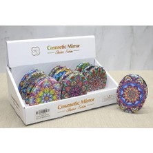 No 35 Moda Taşlı El Aynası Oval Ince Model 3