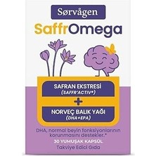 SHC4200 Sorvagen Saffromega Safran ve Omega3 30 Yumuşak Kapsül