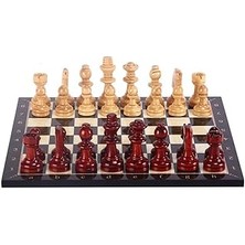 SHC4200 Gifthome, Ahşap Satranç Takımı / Seti; El Yapımı, Şimşir,ceviz Ağacı, Satranç Tahtası