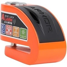 SHC4200 Armor 6mm Turuncu Renkli Alarmlı Disk Kilidi