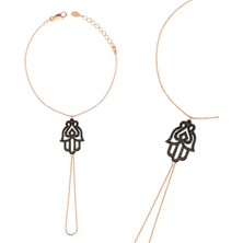 Norino Gümüş Rose Fatma Eli Şahmeran Bileklik