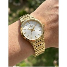 Reward Kadın Kol Saati |  22 mm Çelik Kasa, Altın Renk Çelik Kordon, Mineral Cam, 5ATM