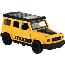 bebekokusu Die Cast Metal Çek Bırak Sarı Jip