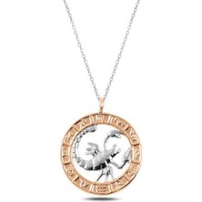 Norino ​925 Ayar Gümüş Rose Akrep Burcu Kadın Gümüş Kolye