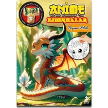 Girişimci Kadın Anime Ejderhalar Boyama Kitabı