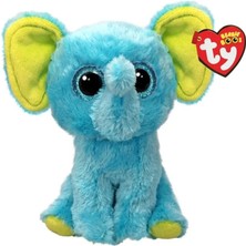 bebekokusu Ty Beanie Boos Peluş Turkuvaz Fil Trunkles 15 cm