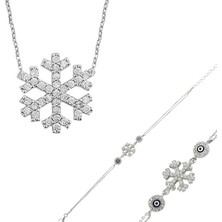 Norino Gümüş Kar Tanesi Bayan Set