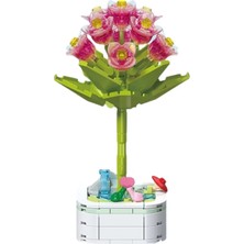 bebekokusu Building Block Flower 138 Parça Violet