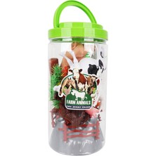 bebekokusu Tüpte Aksesuarlı Çiftlik Hayvanları Seti 10 Lu