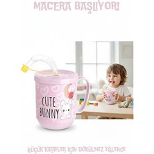 Mey İthalat Bfs Premium Pipetli Çocuk Bardağı 350 ml -Alıştırma Bardağı ve Suluk