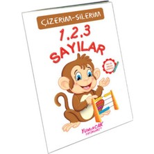 Yumurcak Yayınları 123 Sayılar (Çizerim-Silerim) - Kalem Hediyeli