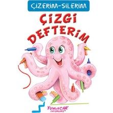 Yumurcak Yayınları Çizgi Defterim (Çizerim-Silerim) - Kalem Hediyeli