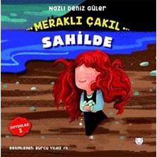 Kırmızı Kedi Çocuk Meraklı Çakıl Sahilde - Duygular Serisi 3