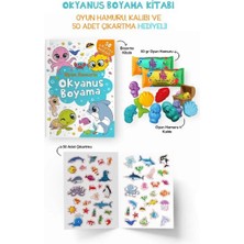 Bigkids Yayınları Okyanus Boyama Kitabı - Oyun Hamurlu - 3 Yaş +
