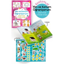 Bigkids Yayınları Kavramlar – Yön ve Konum Öğreniyorum – Çıkartmalı Etkinlik Kitabı - 3 Yaş +
