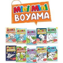 Sihirli Parmaklar Mini Mini Boyama Kitabı Büyük Boy (10 Çeşit - 50 Kitap)