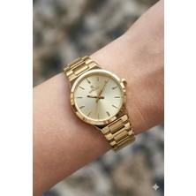 Reward Altın Renk Kadın Kol Saati |  22 mm Çelik Kasa, Altın Kadran, Altın Renk Çelik Kordon